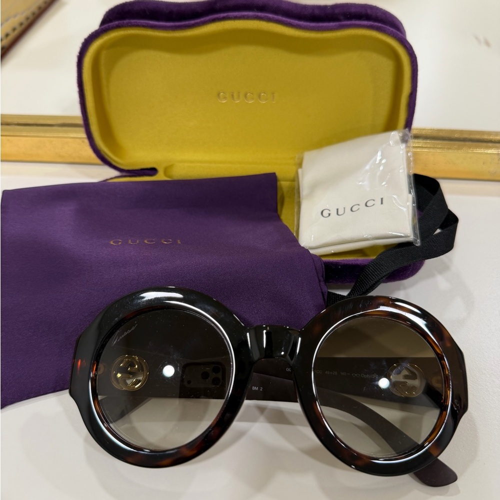 Gucci Women's Tortoiseshell Sunglasses